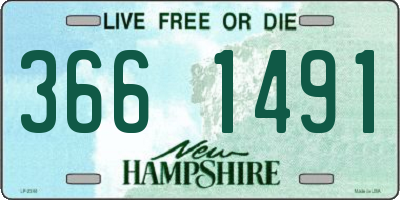 NH license plate 3661491