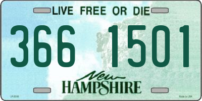 NH license plate 3661501