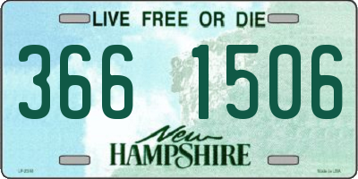 NH license plate 3661506