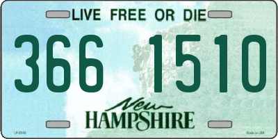 NH license plate 3661510