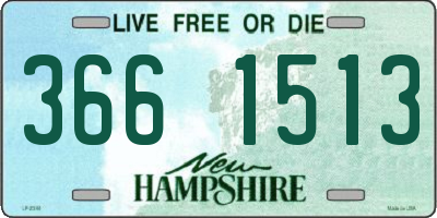 NH license plate 3661513