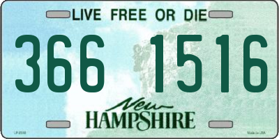 NH license plate 3661516