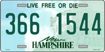 NH license plate 3661544