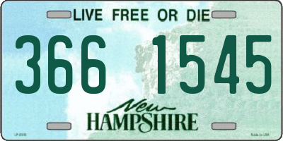 NH license plate 3661545