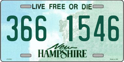 NH license plate 3661546