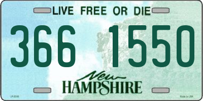NH license plate 3661550