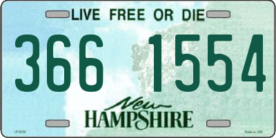 NH license plate 3661554