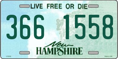 NH license plate 3661558