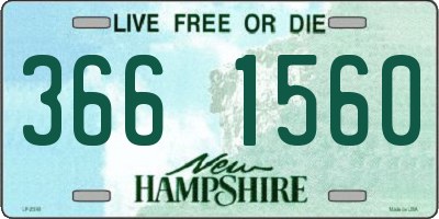 NH license plate 3661560