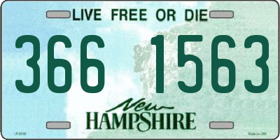 NH license plate 3661563