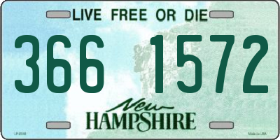 NH license plate 3661572