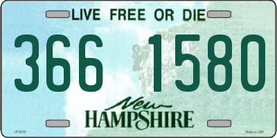 NH license plate 3661580
