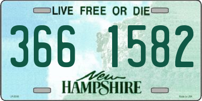 NH license plate 3661582