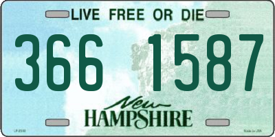 NH license plate 3661587