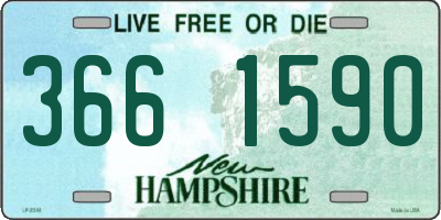 NH license plate 3661590