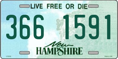 NH license plate 3661591