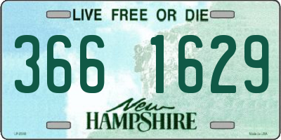 NH license plate 3661629