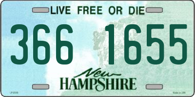 NH license plate 3661655