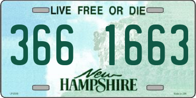NH license plate 3661663