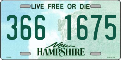 NH license plate 3661675