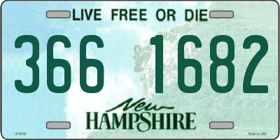 NH license plate 3661682