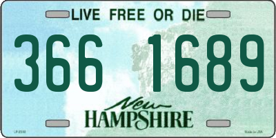 NH license plate 3661689