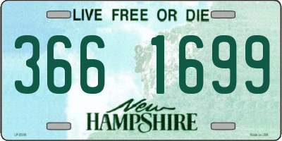 NH license plate 3661699