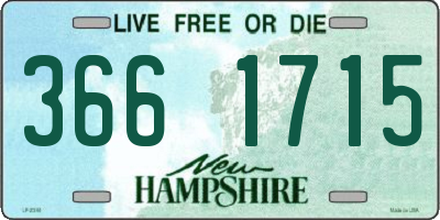 NH license plate 3661715