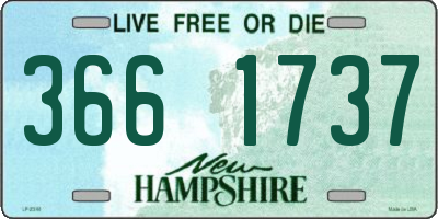 NH license plate 3661737
