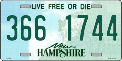 NH license plate 3661744