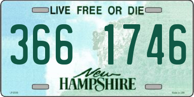 NH license plate 3661746