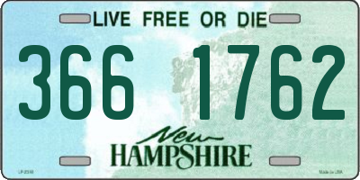 NH license plate 3661762
