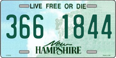 NH license plate 3661844