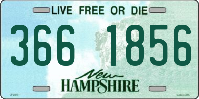 NH license plate 3661856