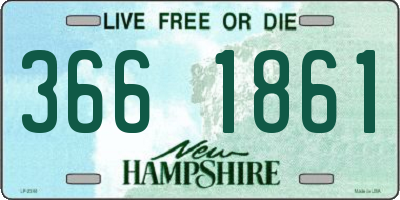NH license plate 3661861