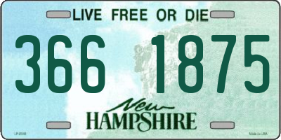 NH license plate 3661875