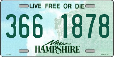 NH license plate 3661878