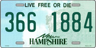 NH license plate 3661884