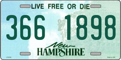 NH license plate 3661898
