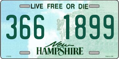 NH license plate 3661899
