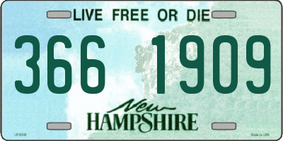 NH license plate 3661909