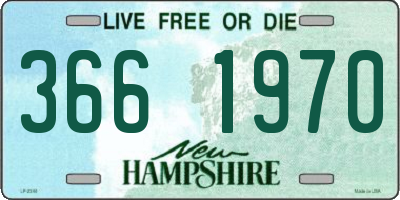 NH license plate 3661970