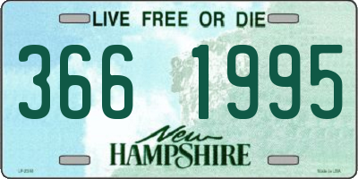 NH license plate 3661995