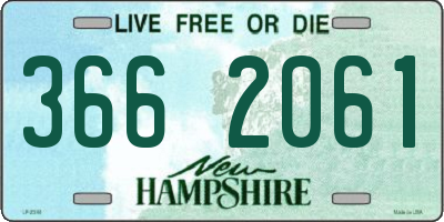 NH license plate 3662061