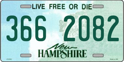 NH license plate 3662082