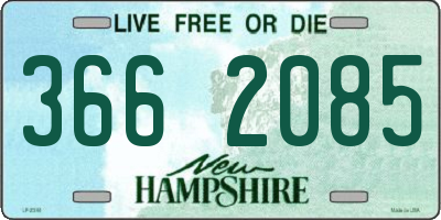 NH license plate 3662085