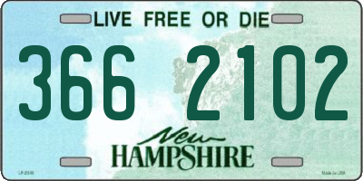 NH license plate 3662102