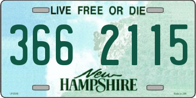 NH license plate 3662115