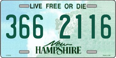 NH license plate 3662116