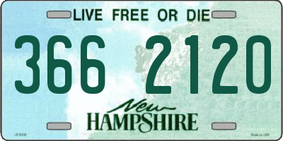 NH license plate 3662120
